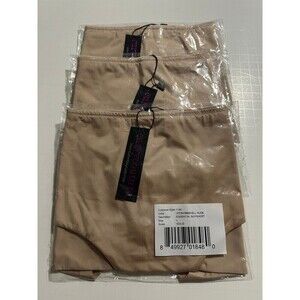 Lot of 3 Curvy Couture Women's Essential Boyshorts size L Bombshell Nude Color